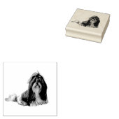 Shih Tzu Rubberstempel (Gestempeld)