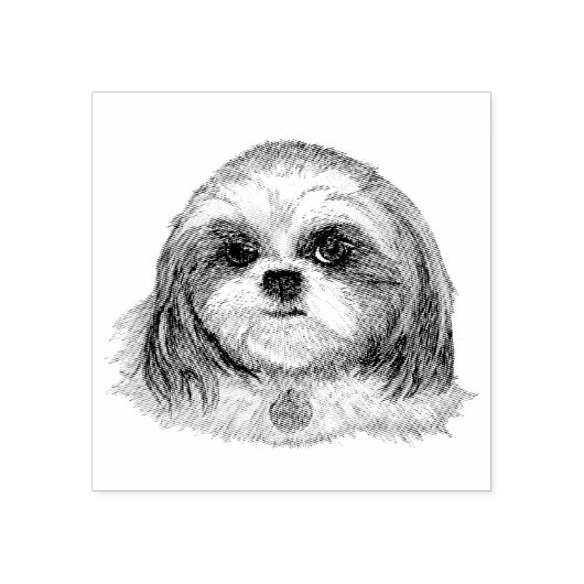 Shih Tzu Rubberstempel (Afrduk)