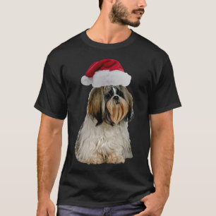 Shih Tzu Santa Claus Merry Kerstbevreesd   T-shirt
