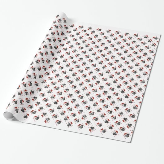 Shih Tzu Santa Paws Cadeaupapier (Uitgerold)