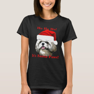 Shih Tzu Santa Paws T-shirt