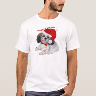 Shih Tzu Santa Paws T-shirt