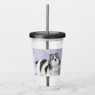 Shih Tzu schilderen - Kute Original Dog Art Acryl Drinkbeker