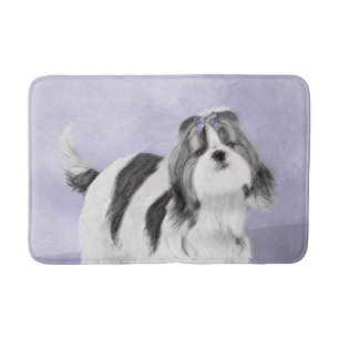 Shih Tzu schilderen - Kute Original Dog Art Badmat