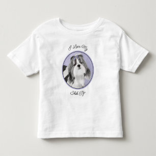 Shih Tzu schilderen - Kute Original Dog Art Kinder Shirts
