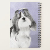 Shih Tzu schilderen - Kute Original Dog Art Planner (Achterkant)