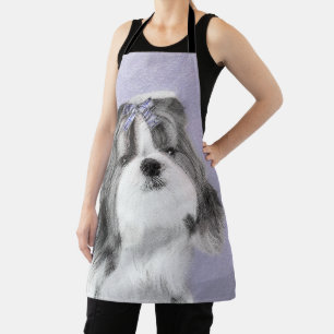 Shih Tzu schilderen - Kute Original Dog Art Schort