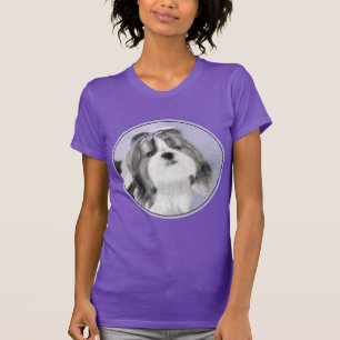Shih Tzu schilderen - Kute Original Dog Art T-shirt