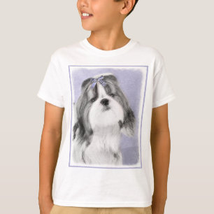 Shih Tzu schilderen - Kute Original Dog Art T-shirt