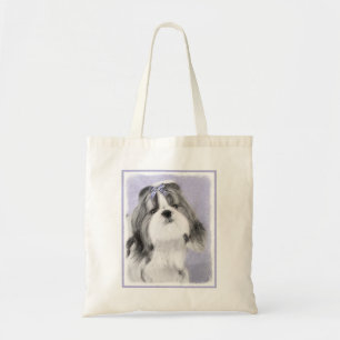 Shih Tzu schilderen - Kute Original Dog Art Tote Bag