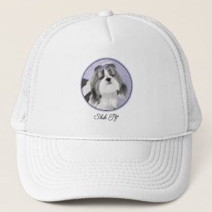 Shih Tzu schilderen - Kute Original Dog Art Trucker Pet