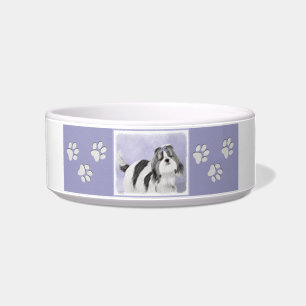 Shih Tzu schilderen - Kute Original Dog Art Voerbakje
