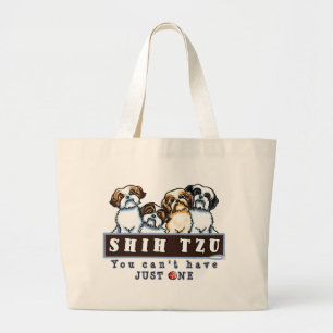 Shih Tzu schuint heeft enkel af Grote Tote Bag