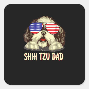 Shih Tzu Shih Tzu Dad Gift Vierkante Sticker