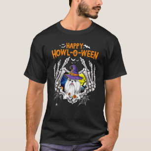 Shih Tzu Skeleton Heart Happy Howl O Ween Costume T-shirt