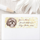 Shih Tzu Sketch Etiket (Insitu)