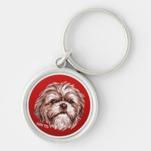 Shih Tzu Sketch Sleutelhanger