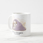 Shih Tzu Snuggles Mug – Cute Cozy Dog Lover Gift (Devant gauche)