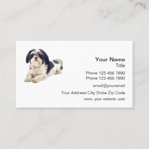 Shih Tzu Theme Huisdierenverzorging Visitekaartje