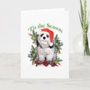Shih Tzu 'Tis het Seizoen Feestdagen Kaart