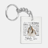 Shih Tzu Traits Sleutelhanger (Voorkant Links)