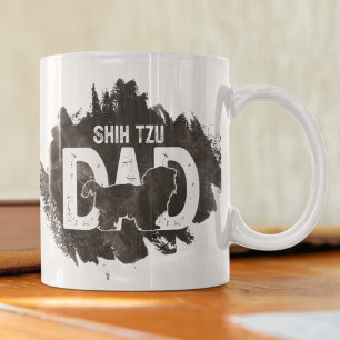 Shih tzu vader hondenliefhebber vaderdag koffiemok