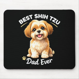 Shih tzu vader ooit schattige hond vader trots muismat