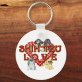 Shih Tzu Valentijn Sleutelhanger (Voorkant)