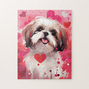 Shih Tzu Valentijnsdag Legpuzzel