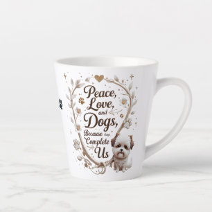 Shih Tzu Vrede, Liefde en Honden – Omdat ze Samenk Latte Mok