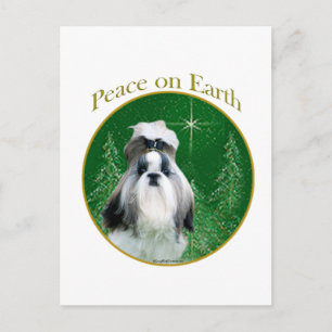 Shih Tzu Vrede op aarde Briefkaart
