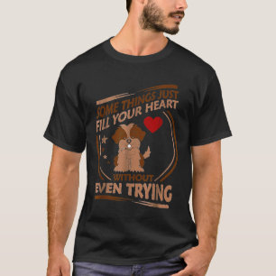 Shih Tzu vult het hart zonder zelfs maar te prober T-shirt