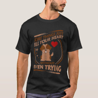 Shih Tzu vult het hart zonder zelfs maar te prober T-shirt
