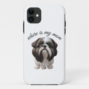 Shih Tzu - Waar is mijn moeder iPhone 11 Hoesje