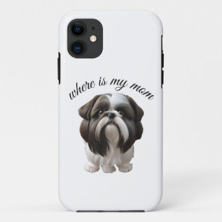 Shih Tzu - Waar is mijn moeder iPhone 11 Hoesje