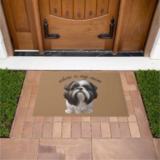 Shih Tzu - Waar is mijn moeder Deurmat