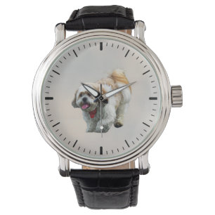 Shih Tzu Walking Horloge