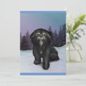 Shih-Tzu Winter : Carte de voeux! (Debout devant)