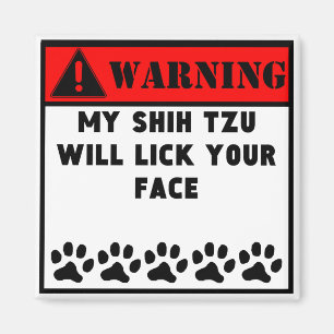 Shih Tzu zal je gezicht laten zien Magneet