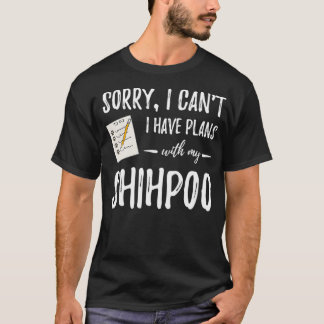 Shihpoo Hondenliefhebber plant Funny Dog Mam Gift T-shirt