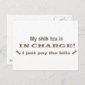 shihtzu briefkaart (Voorkant / Achterkant)