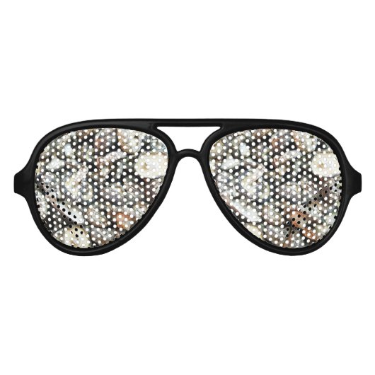 Shiitake paddenstoelen aviator zonnebril (Voorkant)