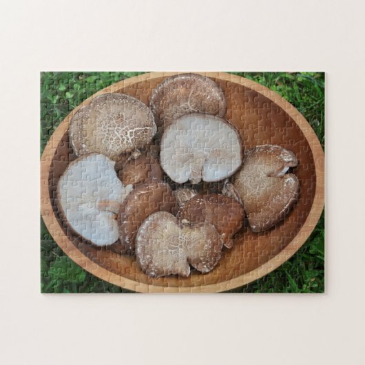 Shiitake paddenstoelen legpuzzel (Horizontaal)