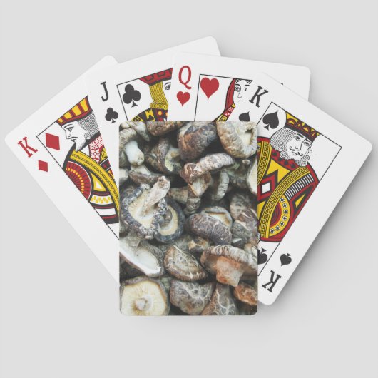 Shiitake paddenstoelen pokerkaarten (Achterkant)