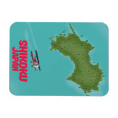 Shikoku Japan-kaart Magneet (Horizontaal)