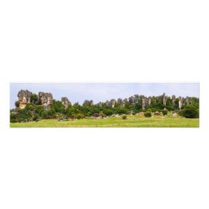 Shilin pinnacles Stone forest - Yunnan, China, Azi Foto Afdruk