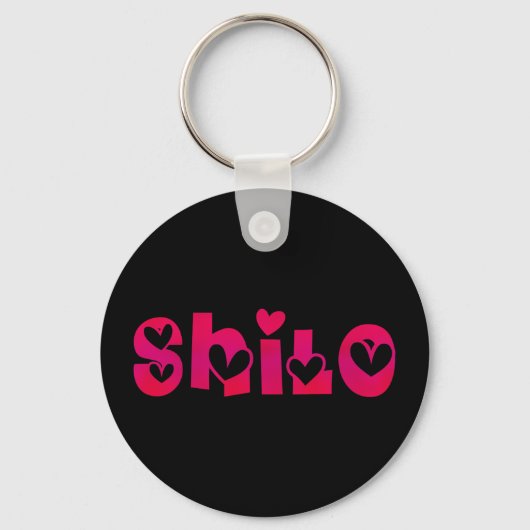 Shilo in het hart sleutelhanger (Voorkant)