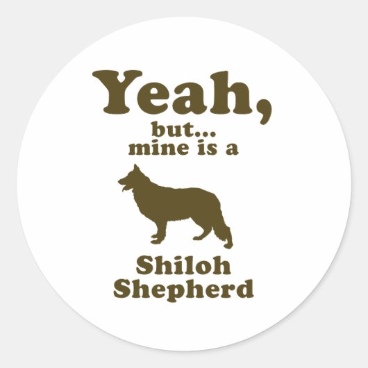 Shiloh Shepherd Ronde Sticker (Voorkant)