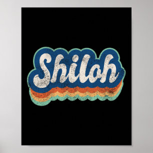 Shiloh Voornaam Boy Style 70s 80s Persoon Poster