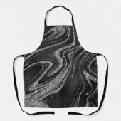 Shimmer Black en Glitter Schort (Voorkant)